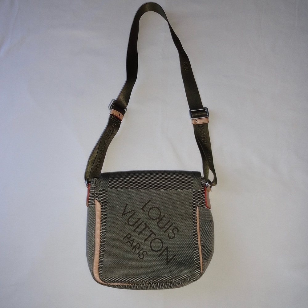 Louis Vuitton Olive and Tan Messenger Bag
